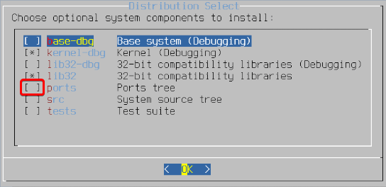 установка ports tree